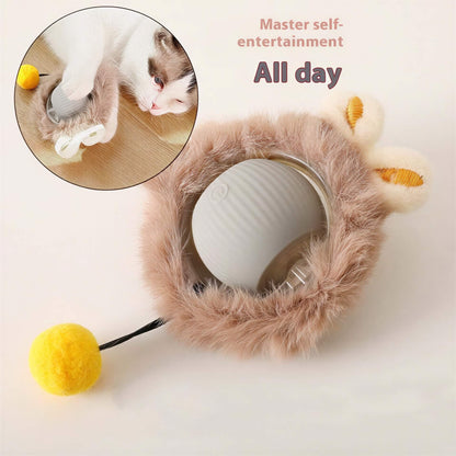 Silicone Cat Toy Self-Hi Rolling Ball for Pets Relief and Entertainment