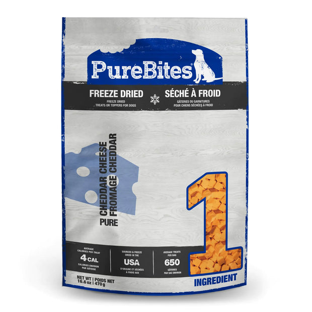 PureBites Freeze-Dried Cheese Single Ingredient Dog Treats 16.6oz