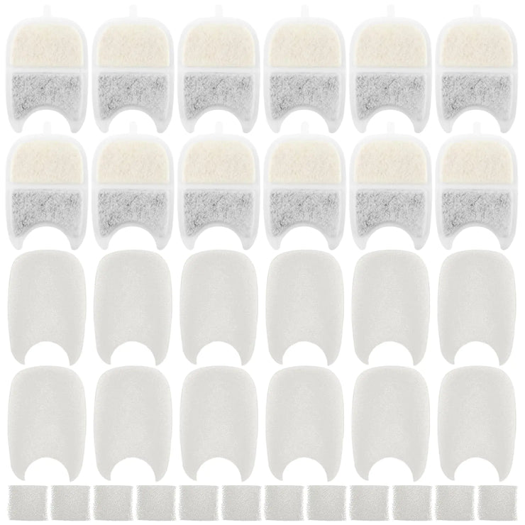 Replacement Filters and Sponges for Feelneedy and iPettie 4L Cat Water Fountains