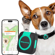 Woyamay Mini GPS Pet Tracker for Dogs and Cats with Virtual Fence Alerts