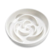 P-ZOONPE Ceramic Slow Feeder Dog Bowl – Raised 1.5 Cup Bowl for Medium Breeds