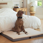 DaysU Dog Bed for Extra Large Dogs Orthopedic Dog Beds with Removable Washable Cover XL Egg Crate Foam Pet Bed Mat Grey Suitable for Dogs Up to 100 Ibs 44x32x3in