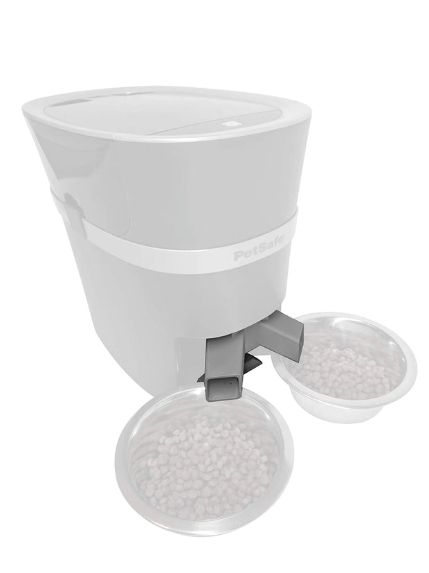 Two-way splitter adapter for PetSafe Smart Feed automatic pet feeder