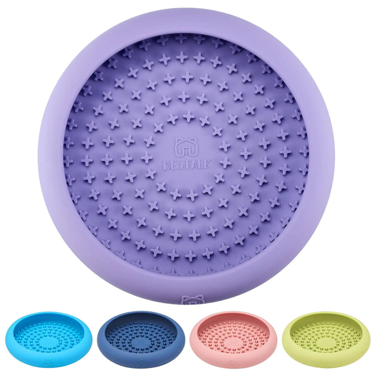 Bestalk Dog Lick Bowl – BPA-Free Non-Slip Silicone Slow Feeder for Anxiety Relief