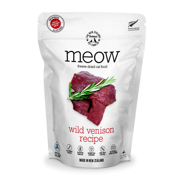 Meow Wild Venison Freeze-Dried High Protein Cat Food 9.9oz