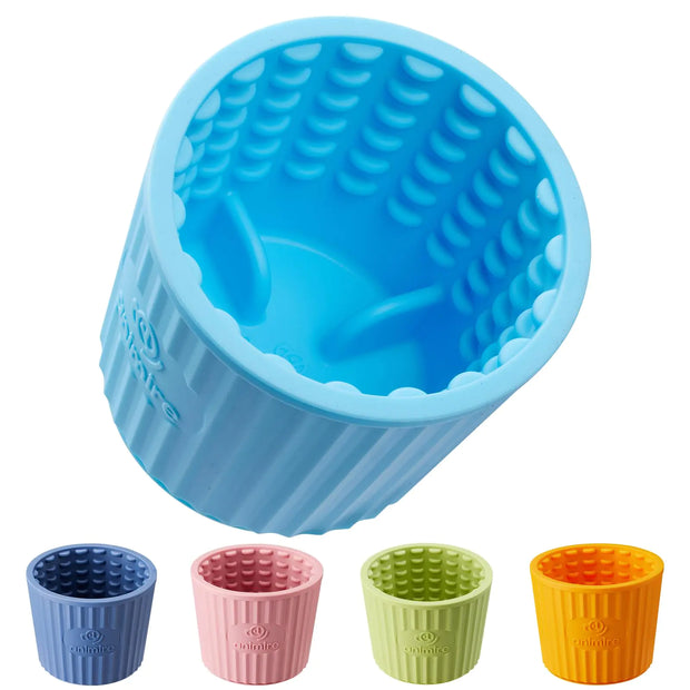 Dog Lick Bowl – Light Blue BPA-Free Silicone Slow Feeder for Anxiety Relief and Dental Health