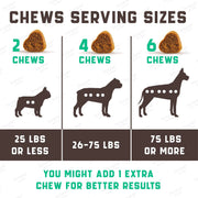 Natural Allergy Support Chews for Dogs with Omega and Probiotics, 180 Count