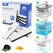 NPET WF020 Replacement Fountain Filters 4 Pack