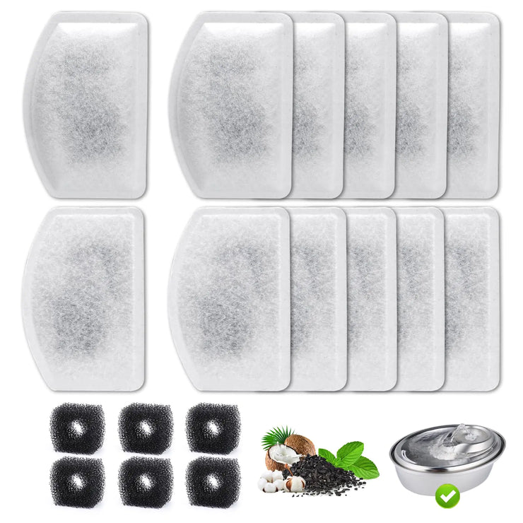 Replacement Filters and Sponges for ORSDA D60 3L Cat Water Fountain