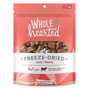 WholeHearted Freeze-Dried Beef Liver Dog Treats, Single-Ingredient, 9oz