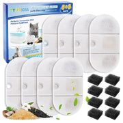 MyfatBOSS Replacement Filters and Sponges for Petlibro 2.1L Cat Fountain